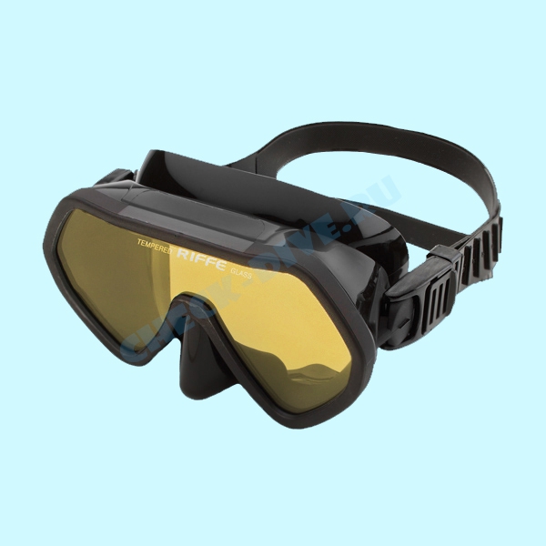 Маска Riffe Frameless с янтарным стеклом