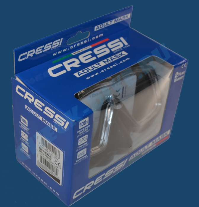 Маска Cressi Sirena черный силикон