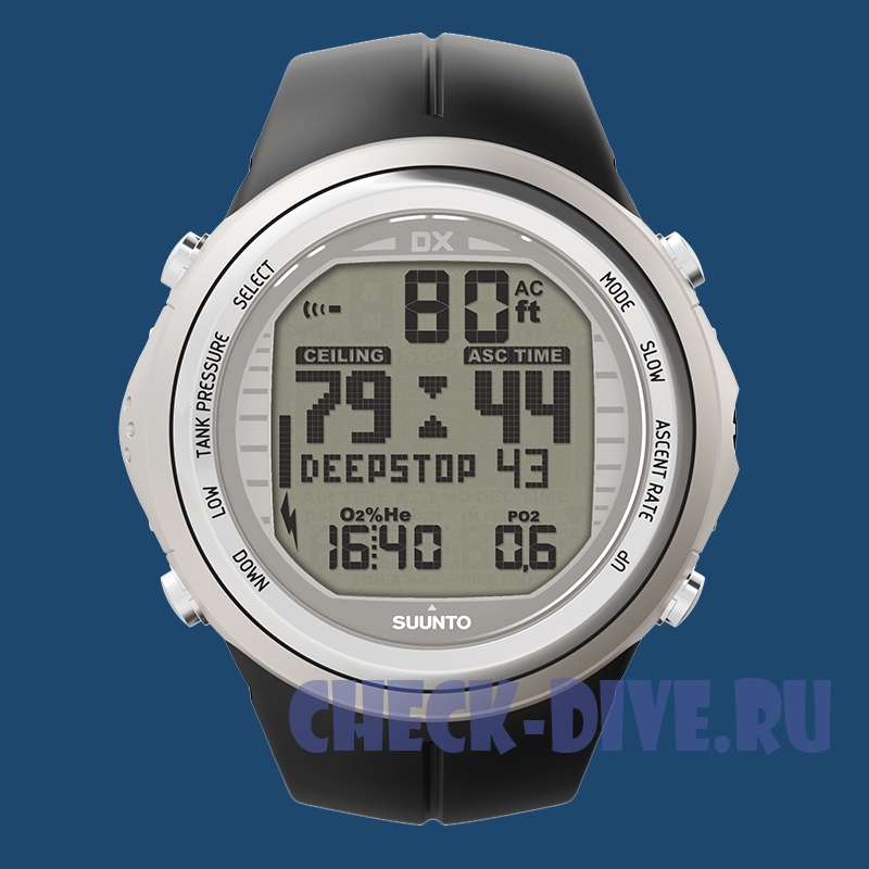 Компьютер Suunto DX silver elastomer