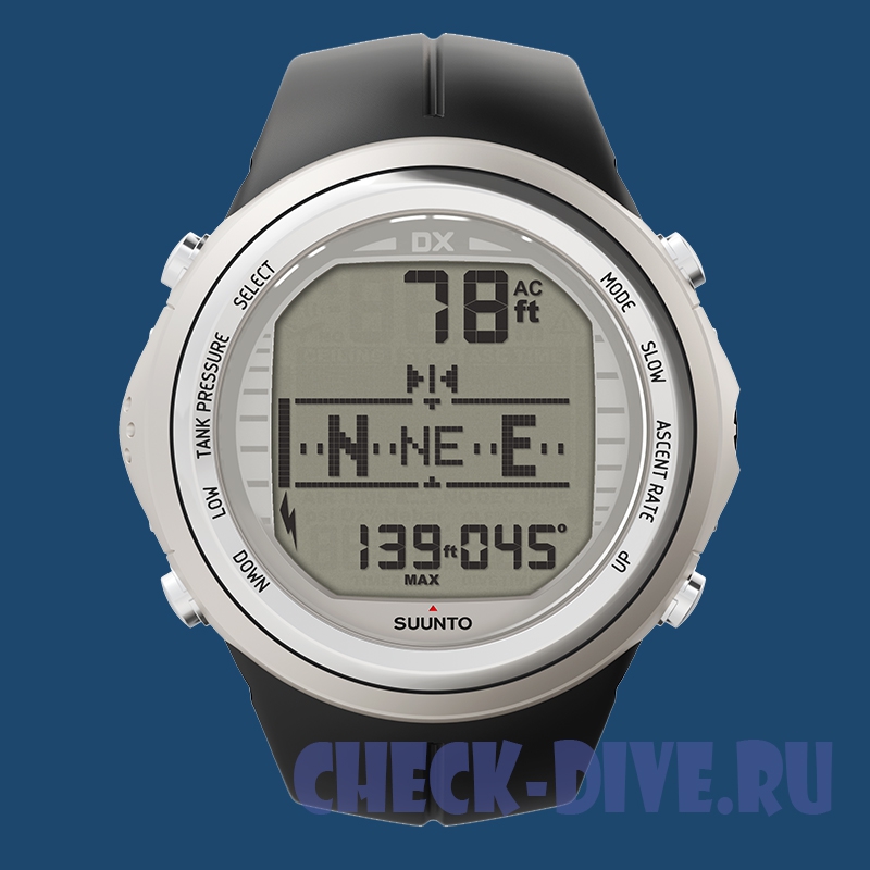 Компьютер Suunto DX silver elastomer