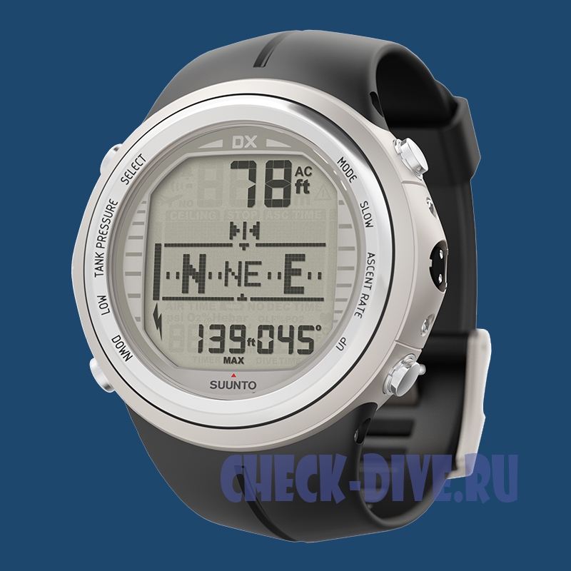 Компьютер Suunto DX silver elastomer