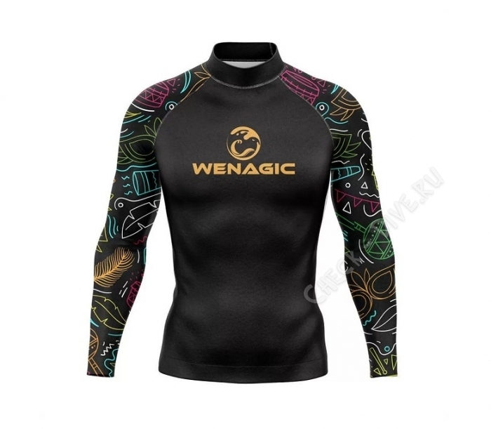 Гидролайкра Wenagic Black Neon UPF50 мужская