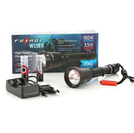 Фонарь для дайвинга Ferei W158B-II