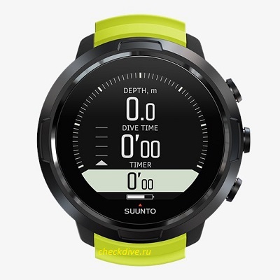 Компьютер Suunto D5 Black Lime с USB